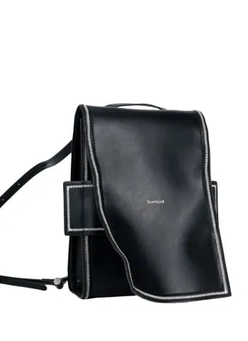2-in-1 Convertible Leather Mini Backpack