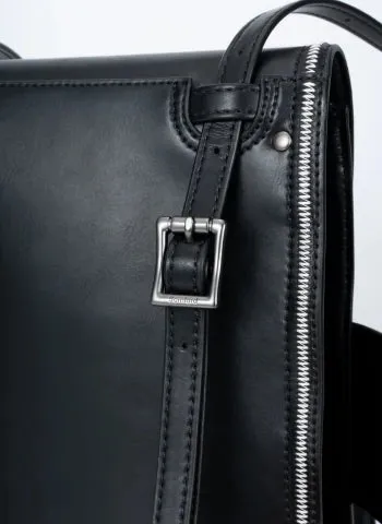 2-in-1 Convertible Leather Mini Backpack