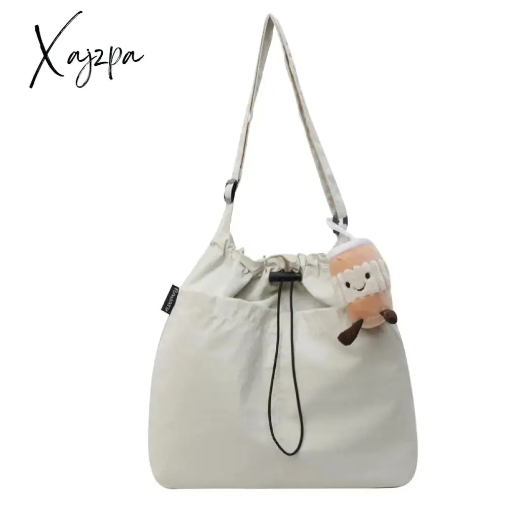 2024 New Nylon Shoulder Bag Fashionable Shrinkage Anti Wrinkle Crossbody Bag Lightweight Large Capacity Commuter Women Tote Bag