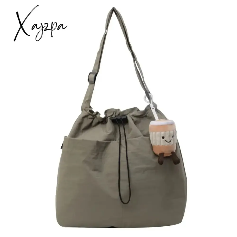 2024 New Nylon Shoulder Bag Fashionable Shrinkage Anti Wrinkle Crossbody Bag Lightweight Large Capacity Commuter Women Tote Bag