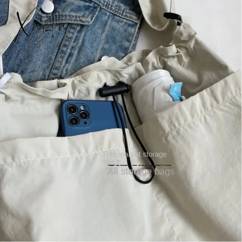 2024 New Nylon Shoulder Bag Fashionable Shrinkage Anti Wrinkle Crossbody Bag Lightweight Large Capacity Commuter Women Tote Bag