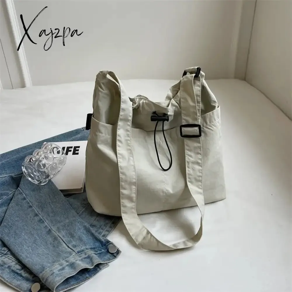 2024 New Nylon Shoulder Bag Fashionable Shrinkage Anti Wrinkle Crossbody Bag Lightweight Large Capacity Commuter Women Tote Bag