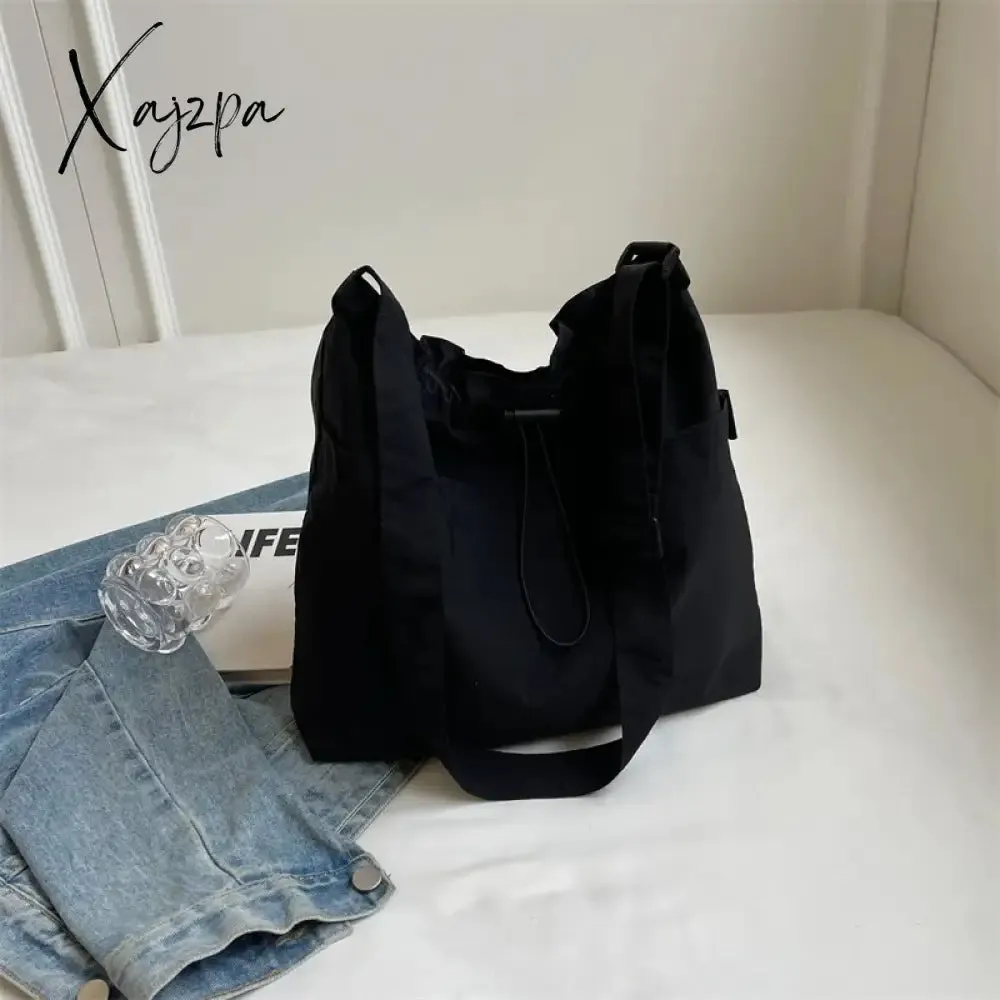 2024 New Nylon Shoulder Bag Fashionable Shrinkage Anti Wrinkle Crossbody Bag Lightweight Large Capacity Commuter Women Tote Bag