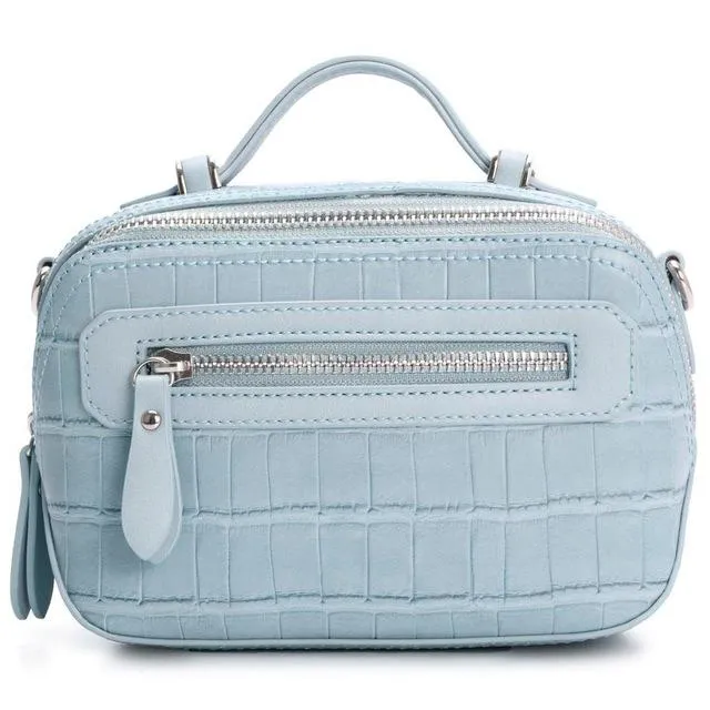 DAVIDJONES Women Crossbody bag lady serpentine Messenger teenager girls evening Purse female top-Hand handbag