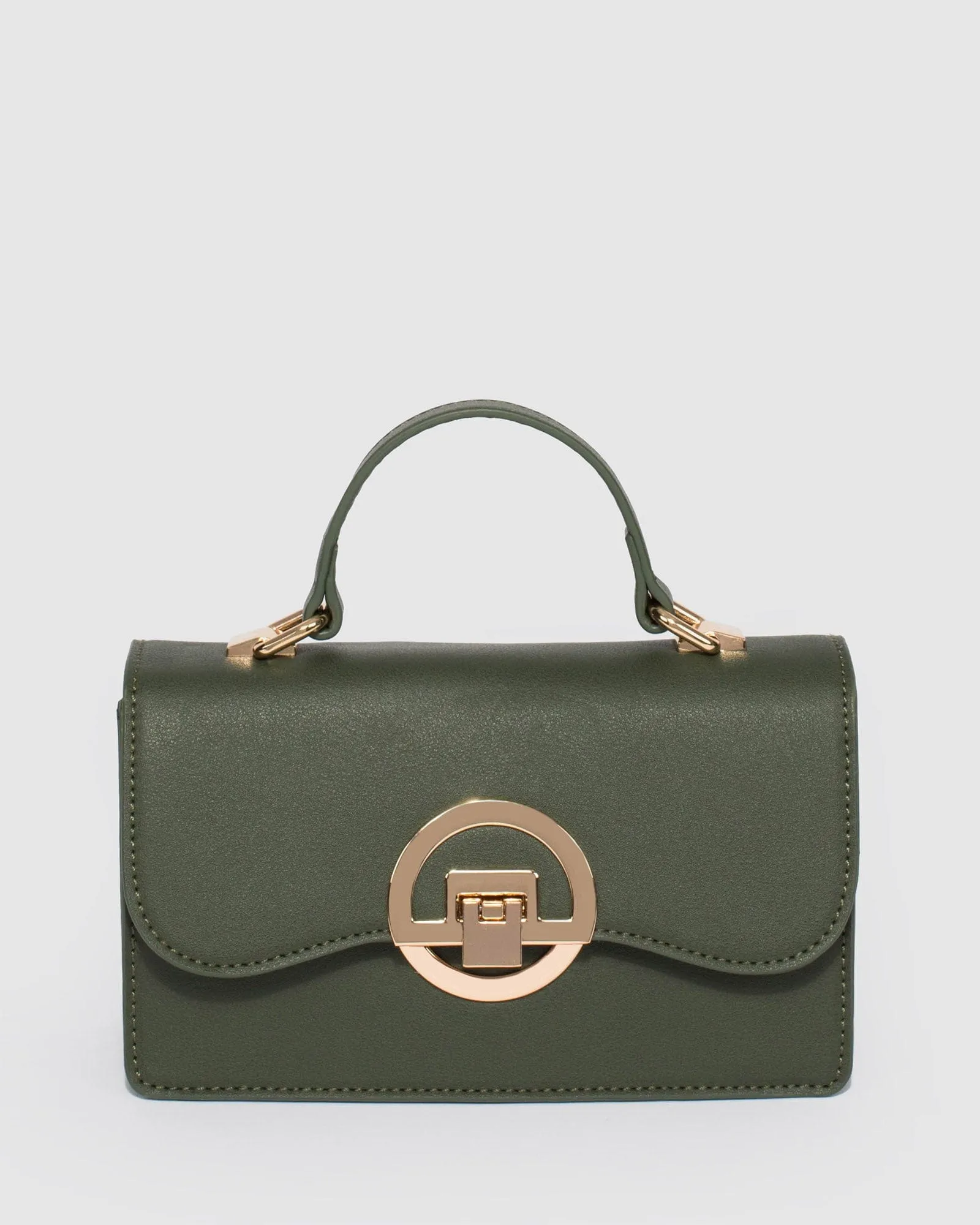 Green Tia Top Handle Bag