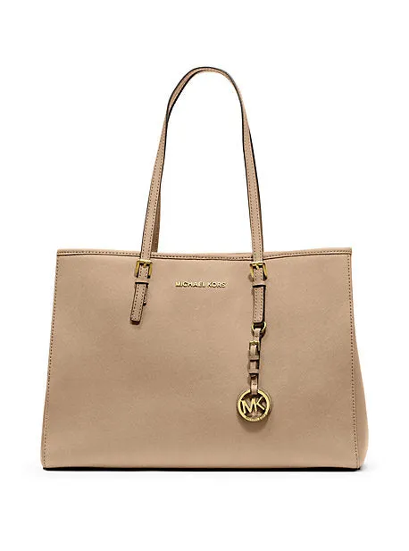 Jet Set Saffiano Leather Tote Bag