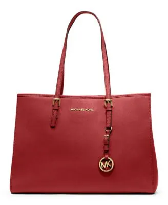 Jet Set Saffiano Leather Tote Bag