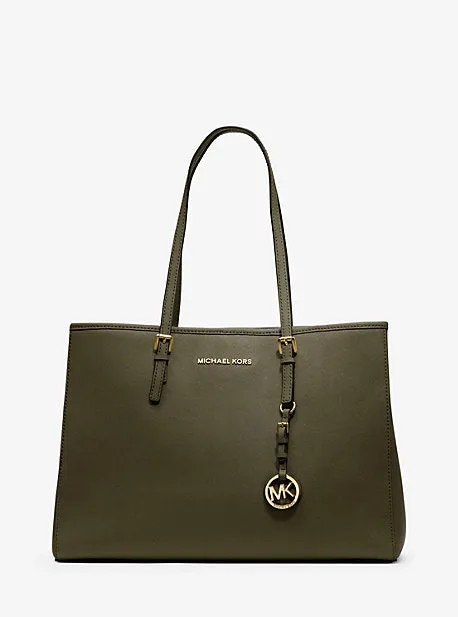 Jet Set Saffiano Leather Tote Bag