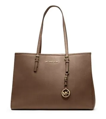 Jet Set Saffiano Leather Tote Bag