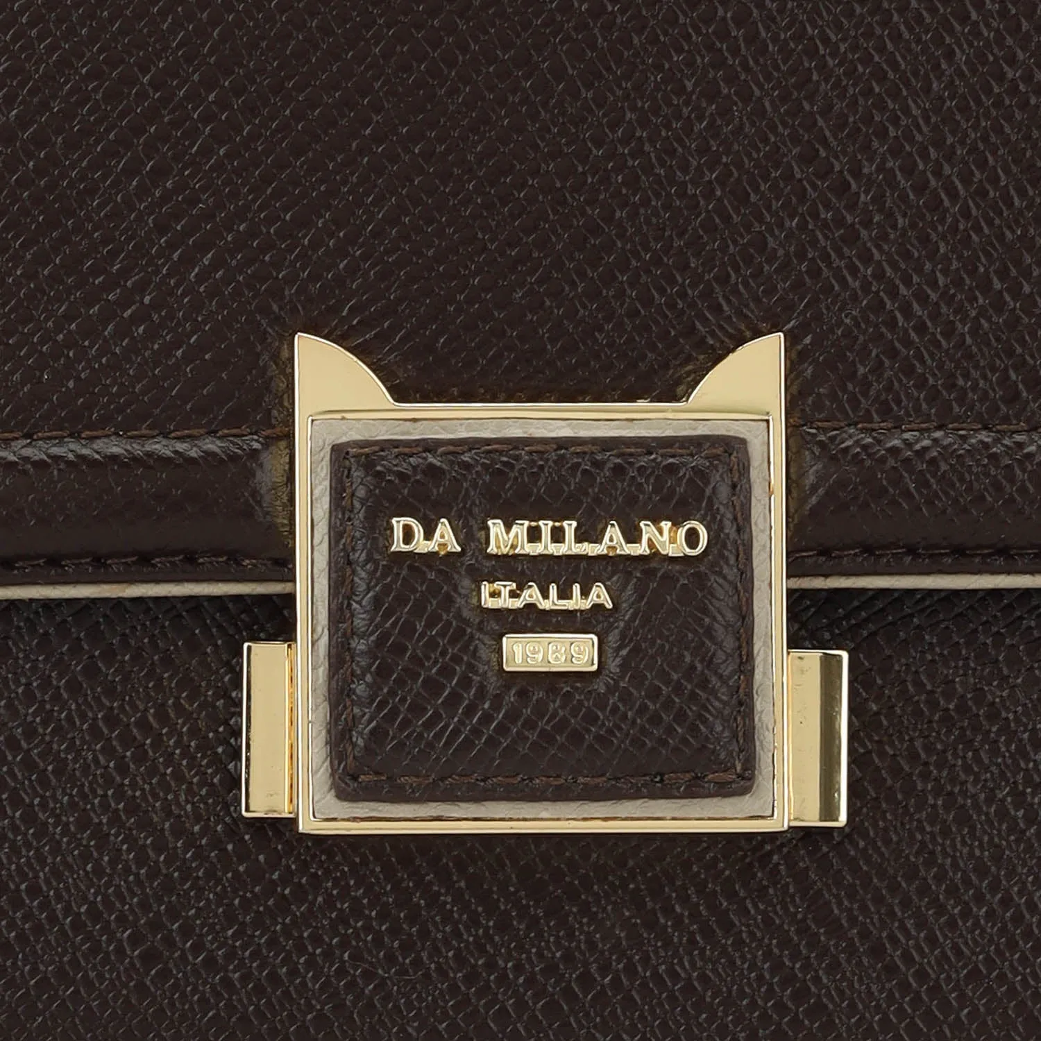 Medium Franzy Leather Satchel - Chocolate
