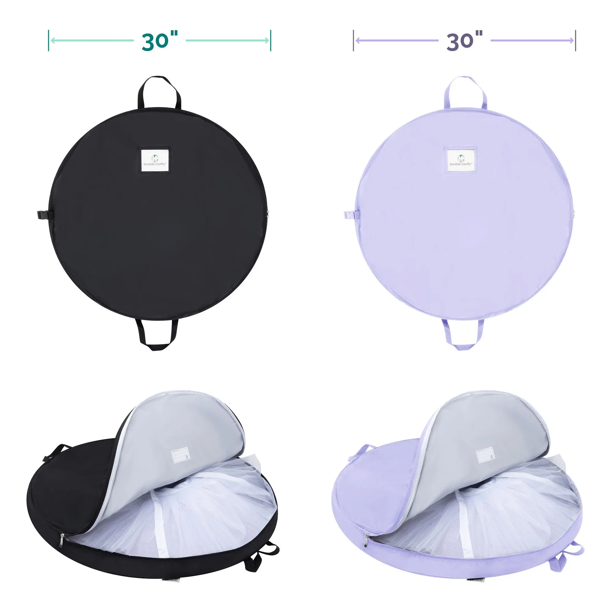 Small Pancake Tutu Garment Bag - Lilac Purple, 30"
