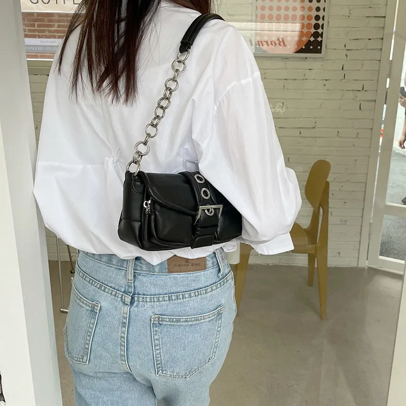 Sohiwoo Aesthetic Chain Small Shoulder Bag