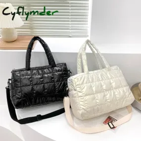 Winter Warm Down Women's Shoulder Bag Nylon Waterproof Quilted High Capacity Female Crossbody Bags for Women Satchel Handbags